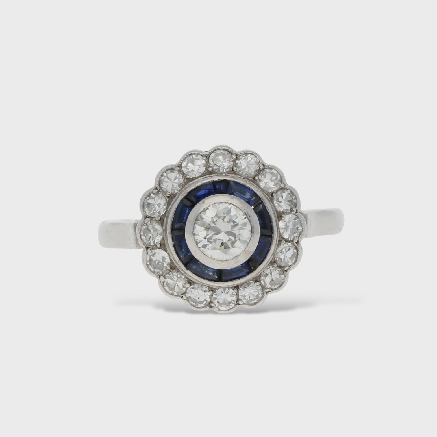 Saphir-Diamant-Ring