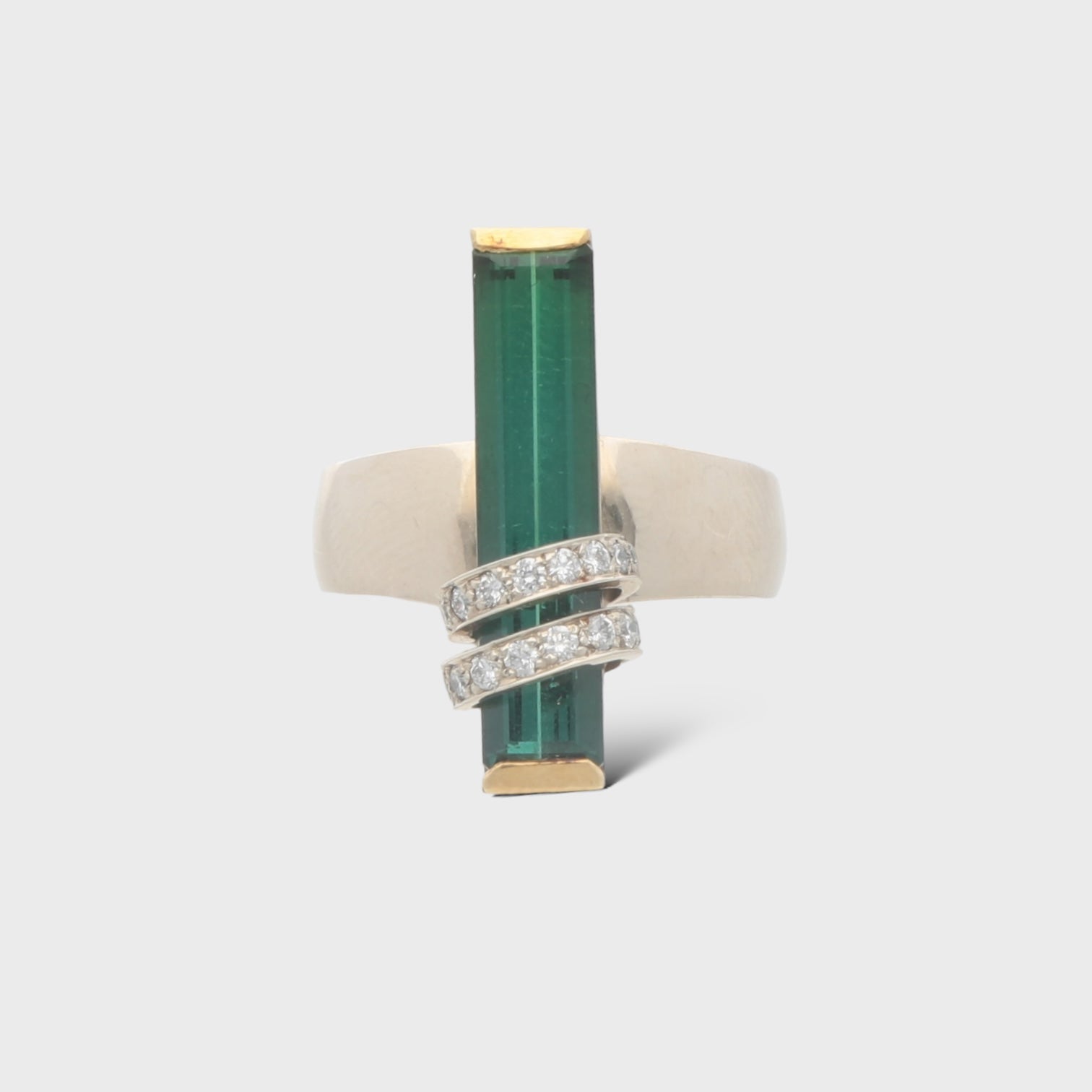 Second Hand Turmalin Diamant Ring jetzt online kaufen auf kaleaz.