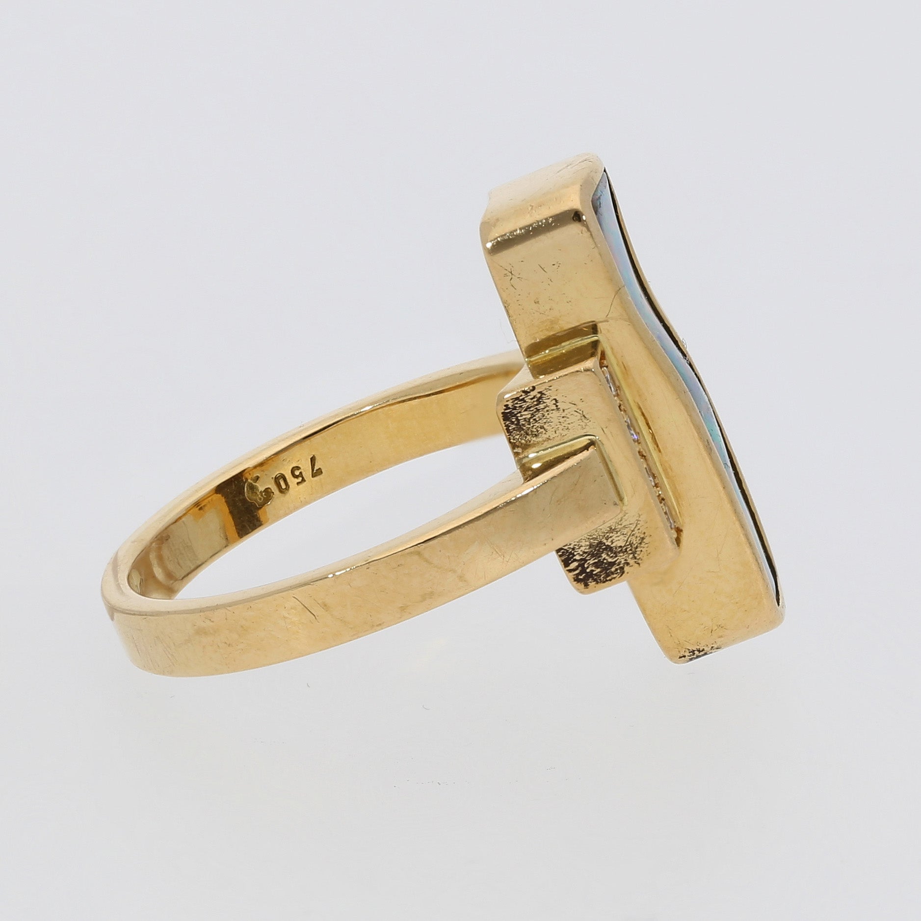 Opal-Diamant-Ring