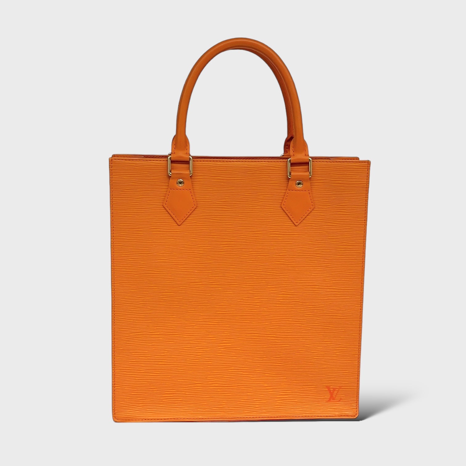 Louis Vuitton Plat Leder Shopper Mandarin