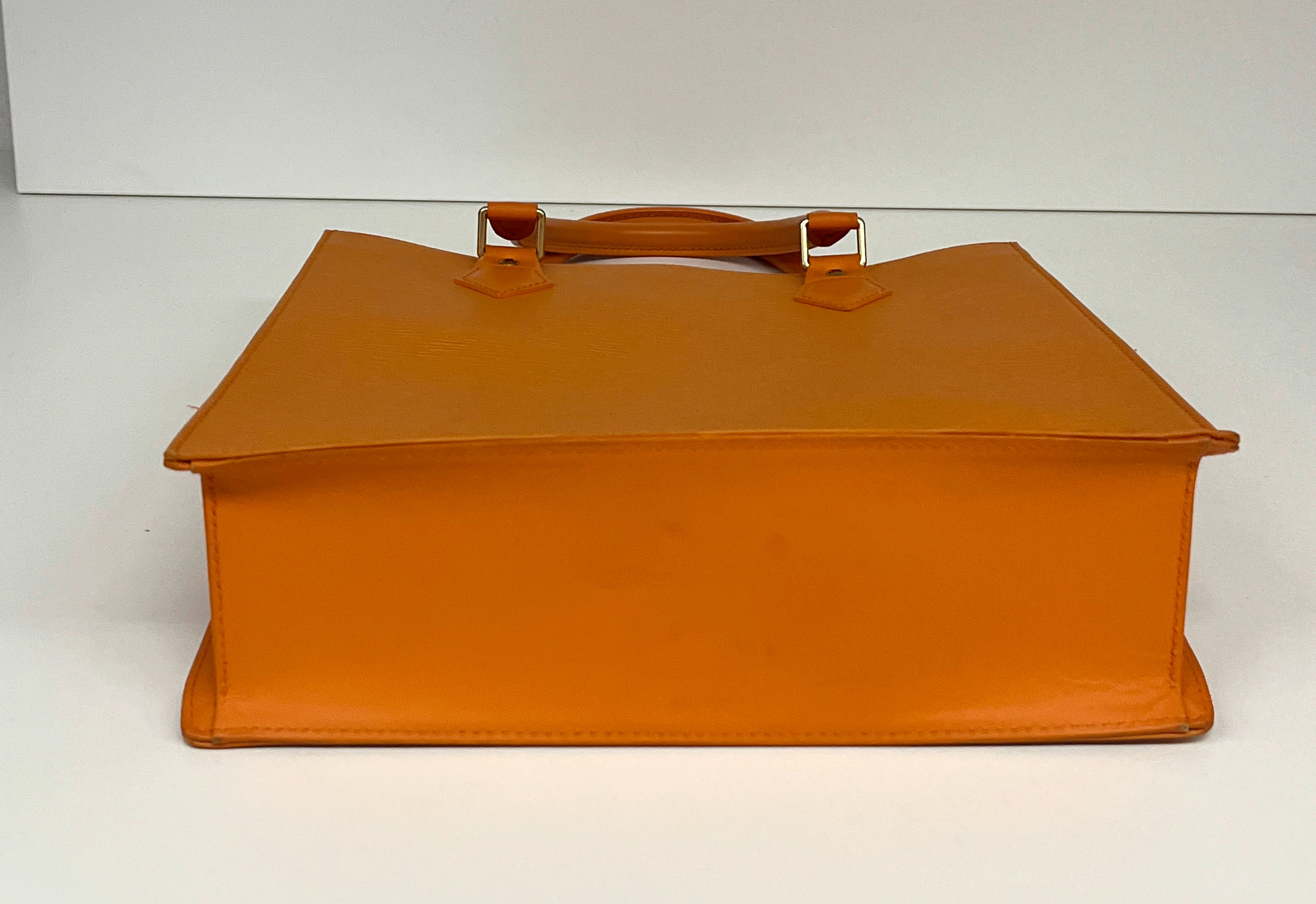 Louis Vuitton Plat Leder Shopper Mandarin